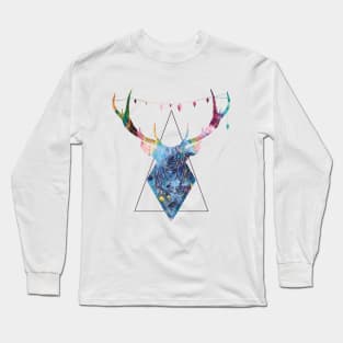 Geometric deer Long Sleeve T-Shirt